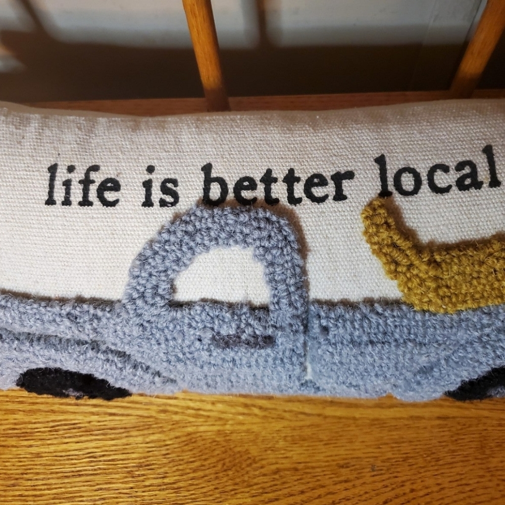 Mud Pie Farm Truck & Dog Hook Pillow - Picture 3 of 7